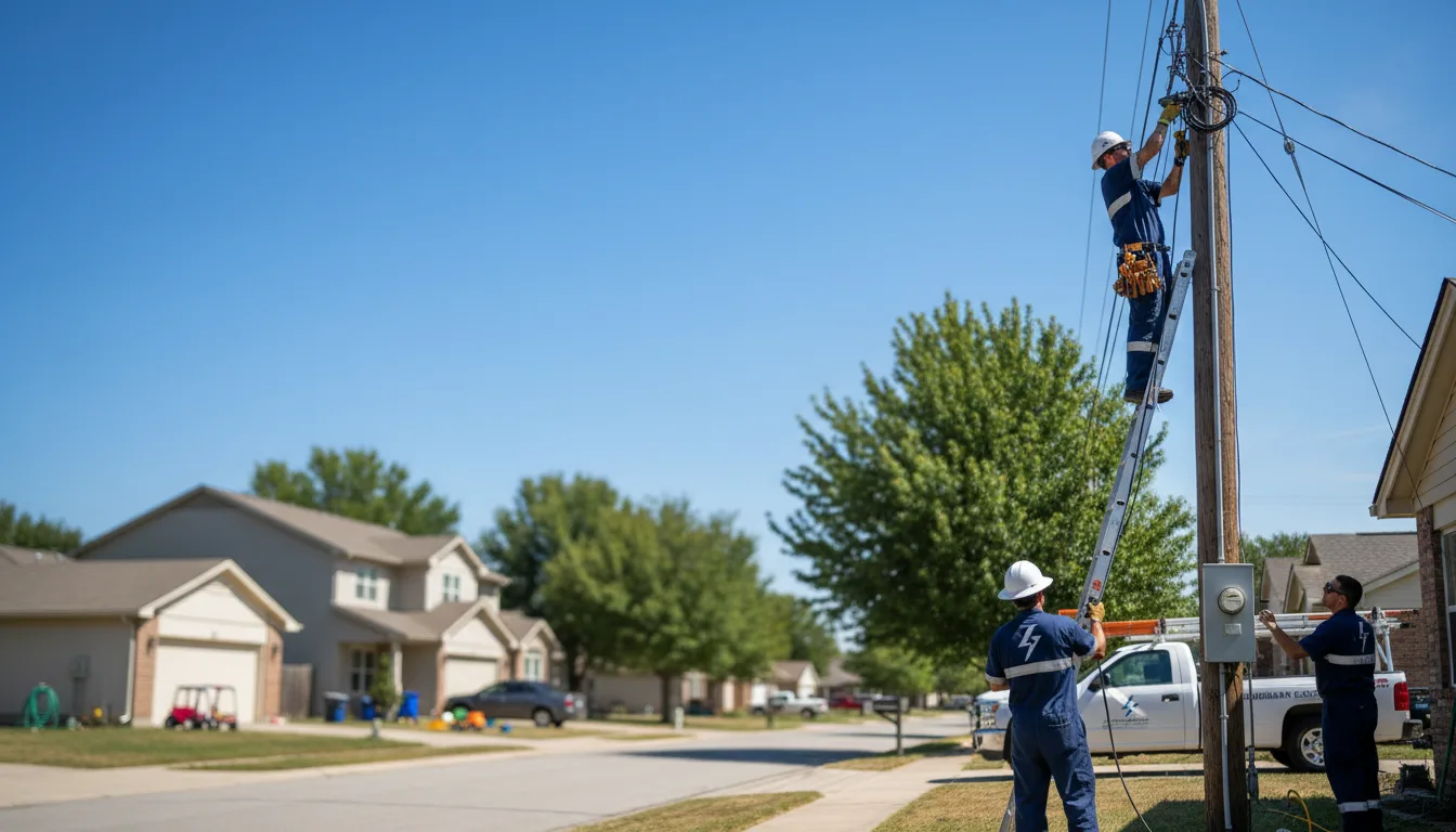 Residential electrician providing installation services in Villard, MN